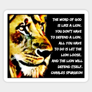 Charles Spurgeon Quote The Word of God Sticker